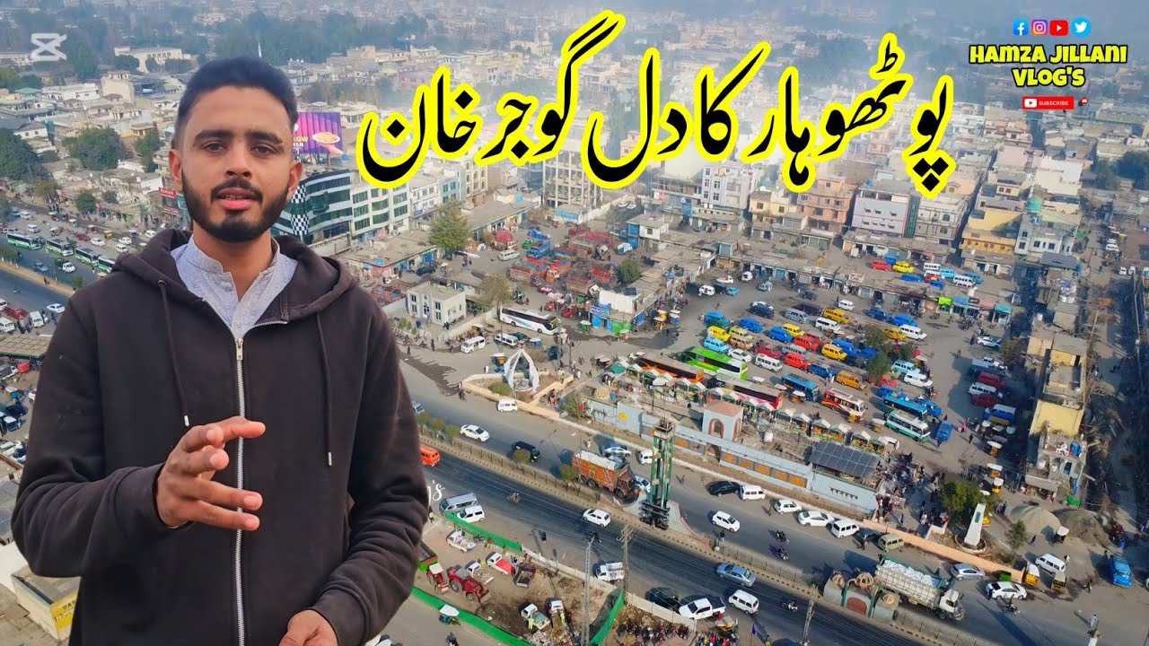 Gujer Khan City Tehsil Of Pothohar ❤️ | Aerial Drone View | Hamza Jillani Vlogs