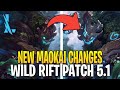 WILD RIFT - Maokai Changes And More! - LEAGUE OF LEGENDS: WILD RIFT