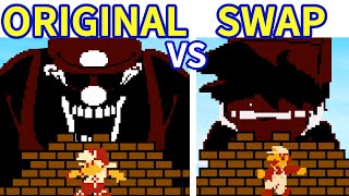 Friday Night Funkin' SMB Funk Mix: Game Over But Swapped (BF turns MX) | FNF Mod/OG vs Swapped