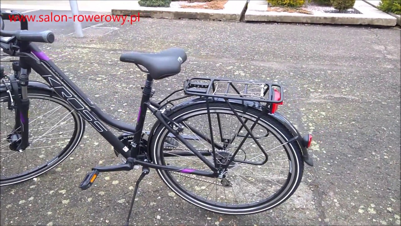 rower Kross Trans 3 0 damski 2018 czarno fioletowy www.salonrowerowy