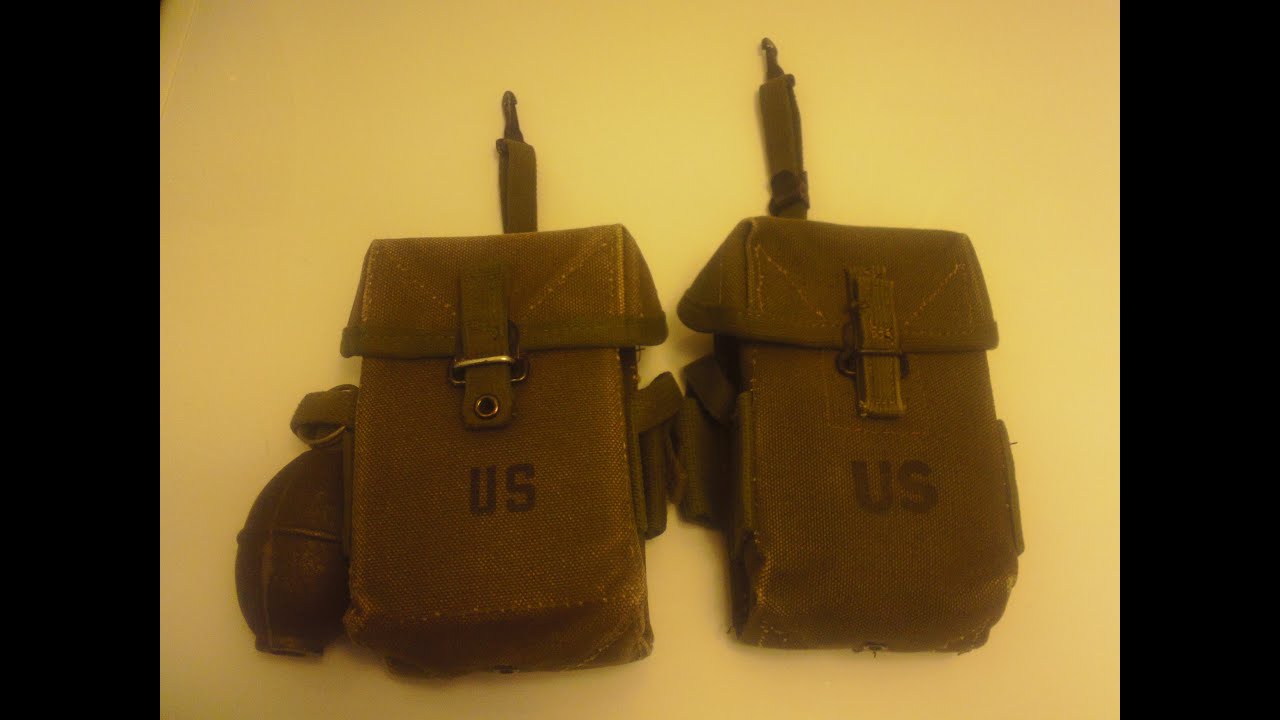 M1956 universal ammo pouch 1st and 2nd pattern YouTube