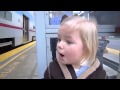 Girl Amazed Seeing Train For First Time