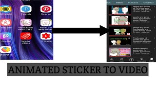 How To Make Peachu and goma video || Animated sticker to vedio || what's app status from Animated screenshot 2