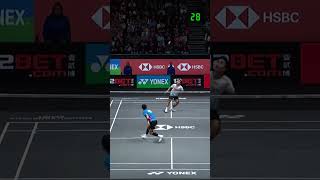 The best rally! Jonatan Christie vs Anthony Sinisuka Ginting | All England Open 2024 MS F #shorts