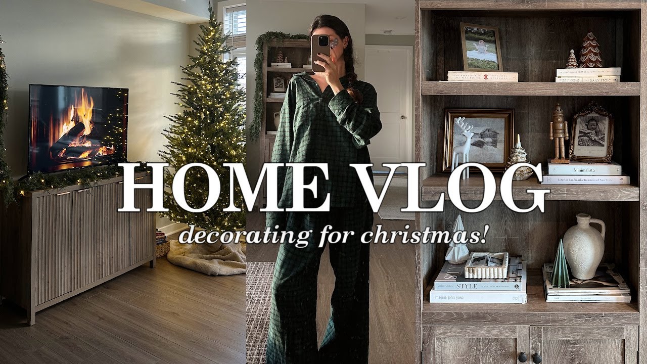 HOME VLOG: decorating for christmas in the new apartment! - YouTube