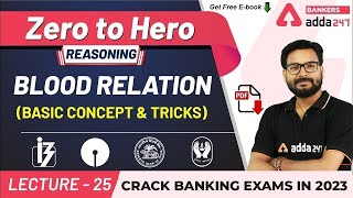 Blood Relation Basic Concept & Reasoning Tricks | Adda247 Banking Classes | Lec #25