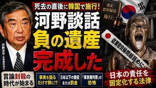 【衝撃】河野洋平死去の直後に韓国慰安婦法施行…完成した「負の遺産」の正体
