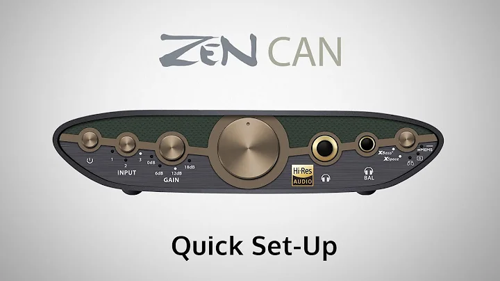 iFi ZEN CAN 3 Quick Set-up Guide