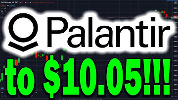 PLTR Stock to $10.05! Palantir to HOLD a CONFERENCE TOMORROW! DO NOT MISS THIS!