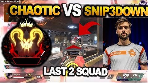 Chaoticmuch ( old rank 1 ) won the game by playing solo 200IQ and wiped the Snip3down team!!