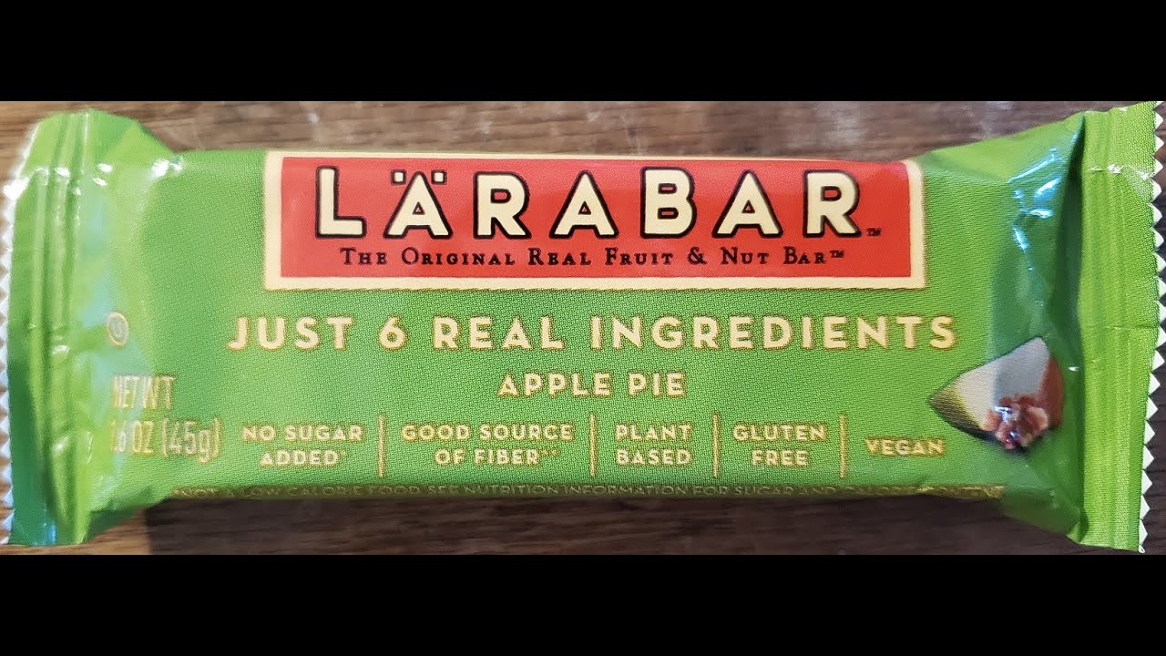 Larabar Apple Pie Fruit & Nut Bar Review YouTube