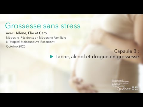 Vidéo: Grossesse, Alcool Et Drogues