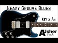 Heavy Blues Groove in A minor | Guitar Backing Track