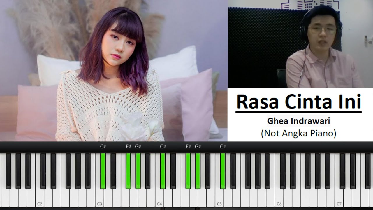 Ghea Indrawari - Rasa Cinta Ini (Piano Tutorial + Not Angka) - YouTube
