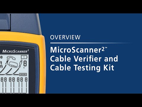 MicroScanner² Cable Verifier and Cable Testing Kit By Fluke Networks