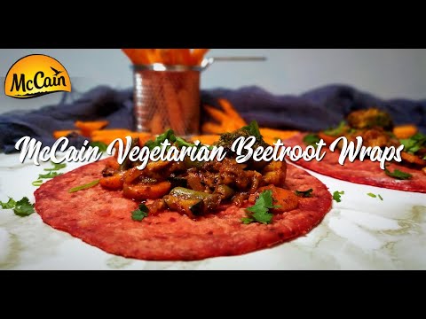 McCain Vegetarian Beetroot Wraps | Step By Step Recipe | EatMee Recipes