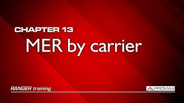 RANGER analyzers tutorial: [13] MER by carrier