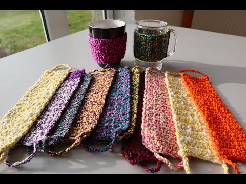 TIĞ İŞİ STANDART KUPA KILIFI NASIL ÖRDÜM!! ☕ HOW TO CROCHET MUG COZY ☕👌