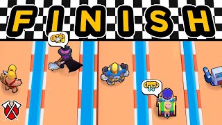 SPEED RACE WITH ALL BRAWLERS! WHO IS FASTEST? screenshot 3