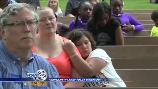 Elkhart community members rally for peace