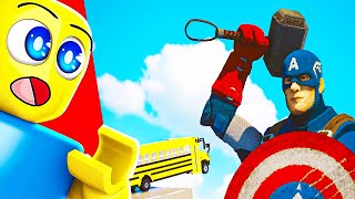 MINECRAFT CAPTAIN AMERICA vs 9'706'432 CARS