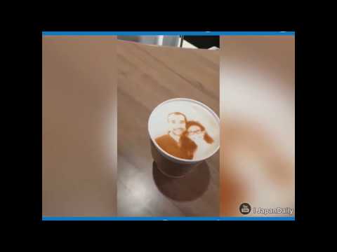 Video In ảnh của bạn trực tiếp lên ly Capuchino. Thật tuyệt... - youtube