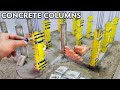Cómo fundir y encofrar una columna de hormigón / How to cast a concrete column correctly