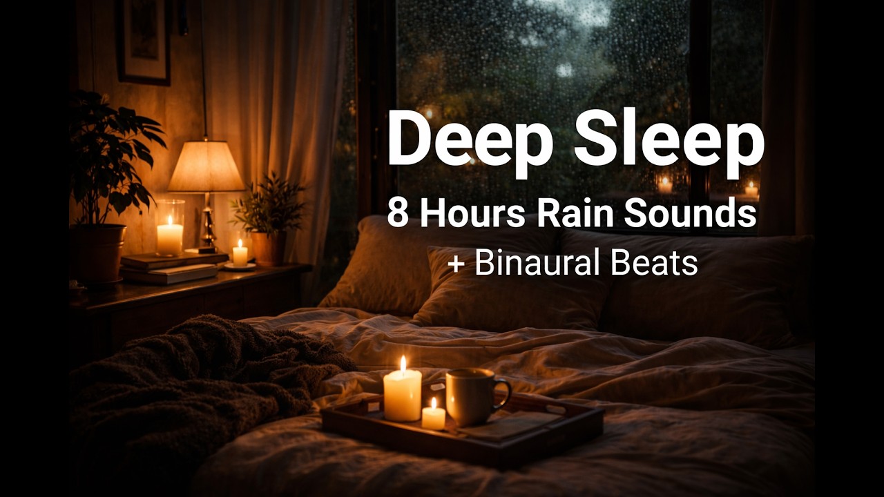 Deep Sleep | 8 Hours Rain Sounds + Binaural Beats for Relaxation ...