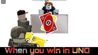When you win in a UNO..| paranoia ||roblox my movie||original by:@llegendaryjay