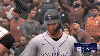 Colorado Rockies San Francisco Giants MLB The Show 22 PS4 Franchise Mode gameplay screenshot 5