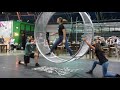 Bello Nock training on Wheel of Steel