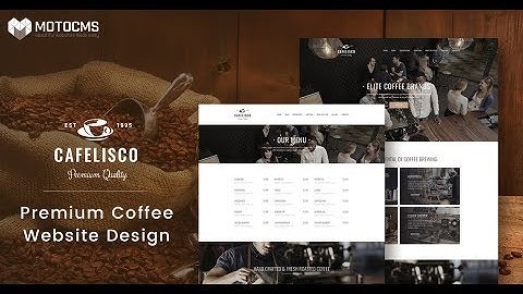 Coffee House Website Template #63465