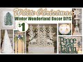 WHITE CHRISTMAS WINTER WONDERLAND DECOR | Dollar Tree DIYs | 12 Styles Part 12!!