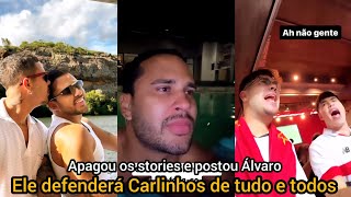 Lucas Guimarães continua emocionado 🥺 - Carlinhos Maia apaga stories e posta Álvaro com Gustavo