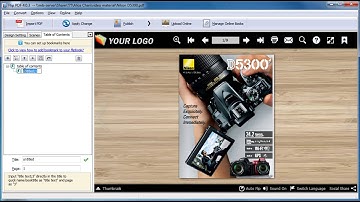 How to create table of contents for your digital magazine by using A-PDF FlipBook Creator?