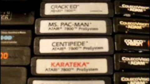 My Collection of Atari 2600, 7800, Colecovision, and Intellivision Games