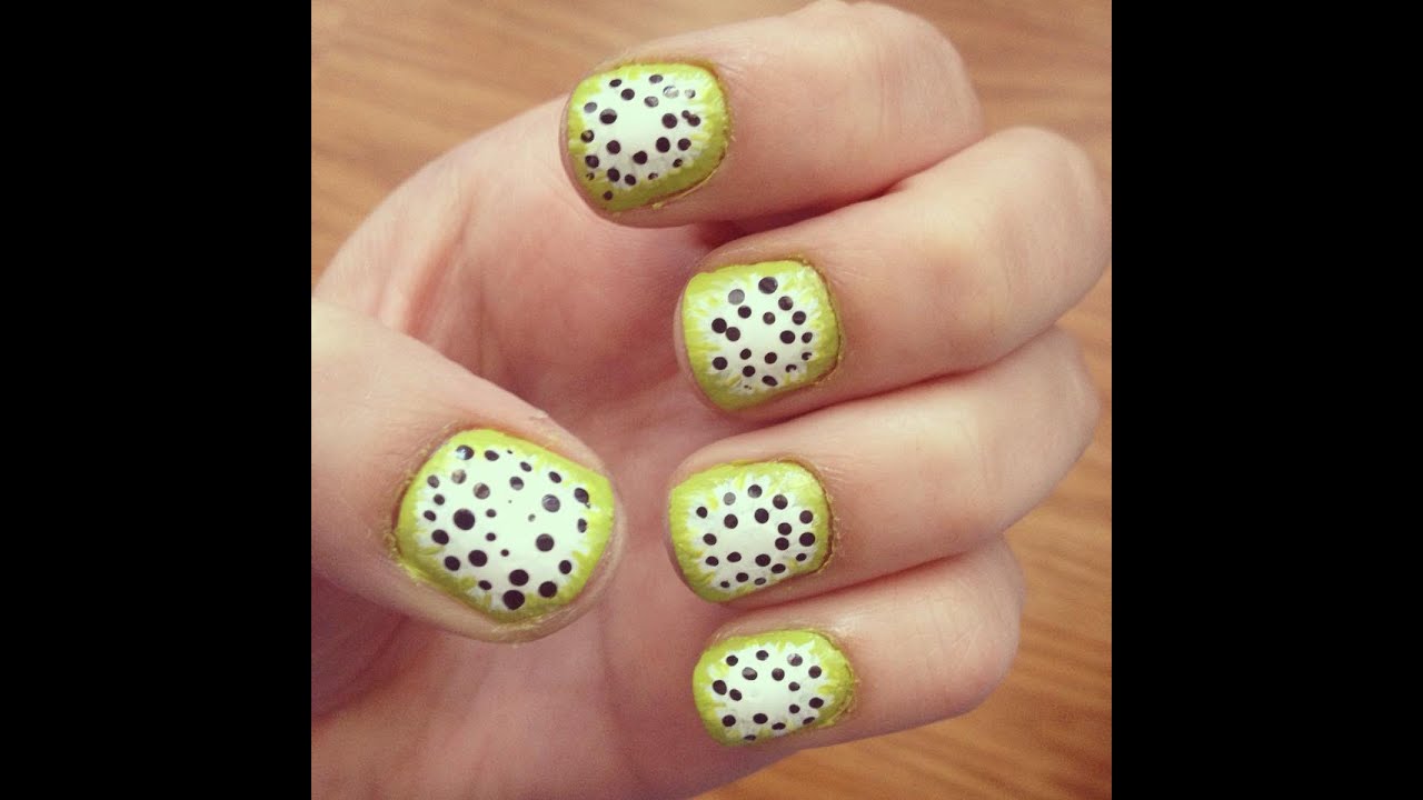 1. Kiwi Fruit Nail Art Design - wide 1