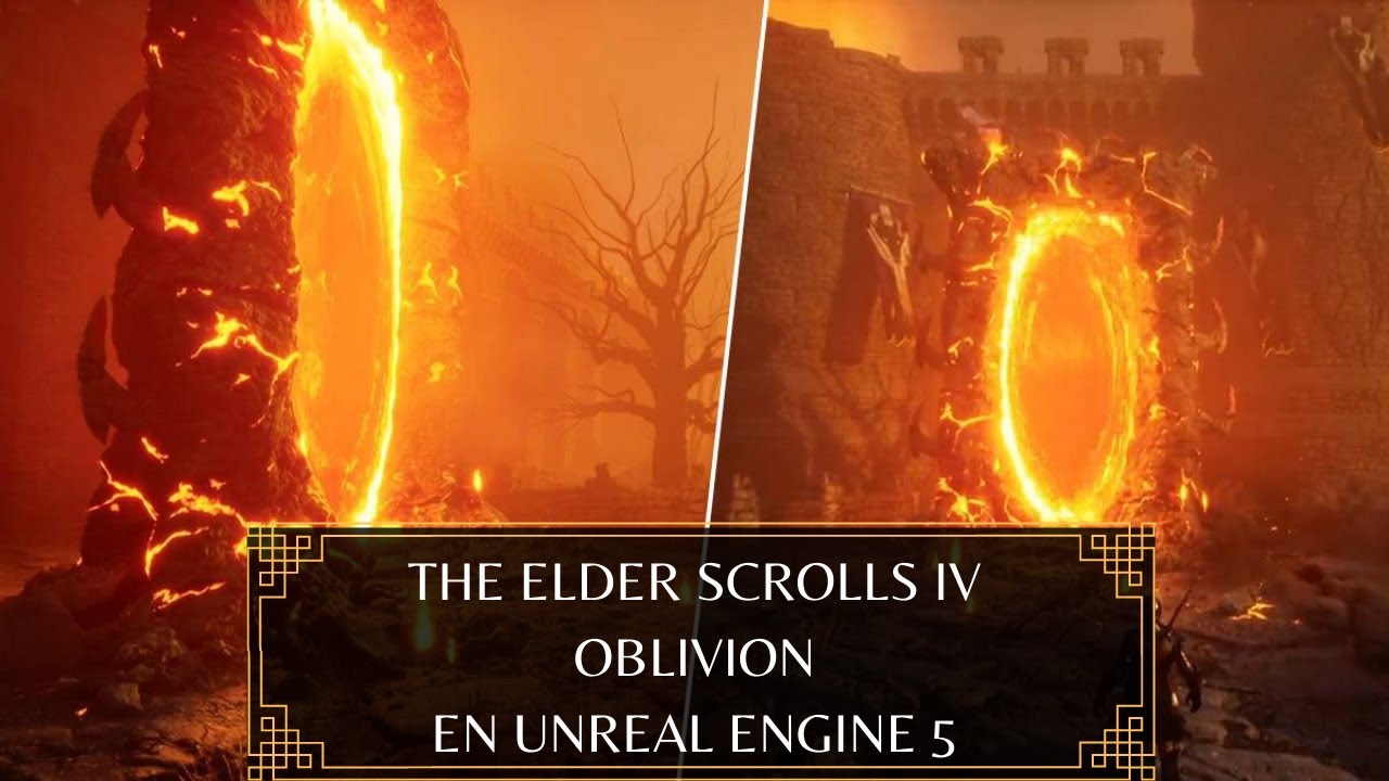 New gameplay videos for The Elder Scrolls IV: Oblivion in Unreal Engine 5