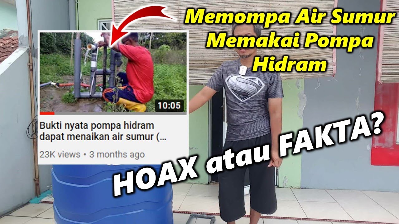 Memakai pompa hidram untuk memompa air sumur. Bisa nggak sih?
