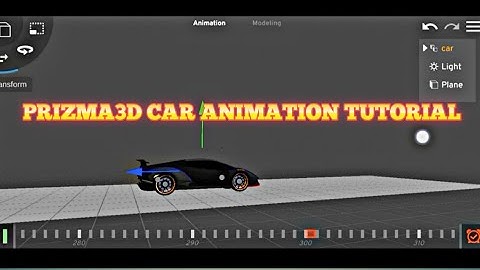 PRIZMA3D CAR ANIMATION TUTORIAL #prizma3d #caranimation #3danimation