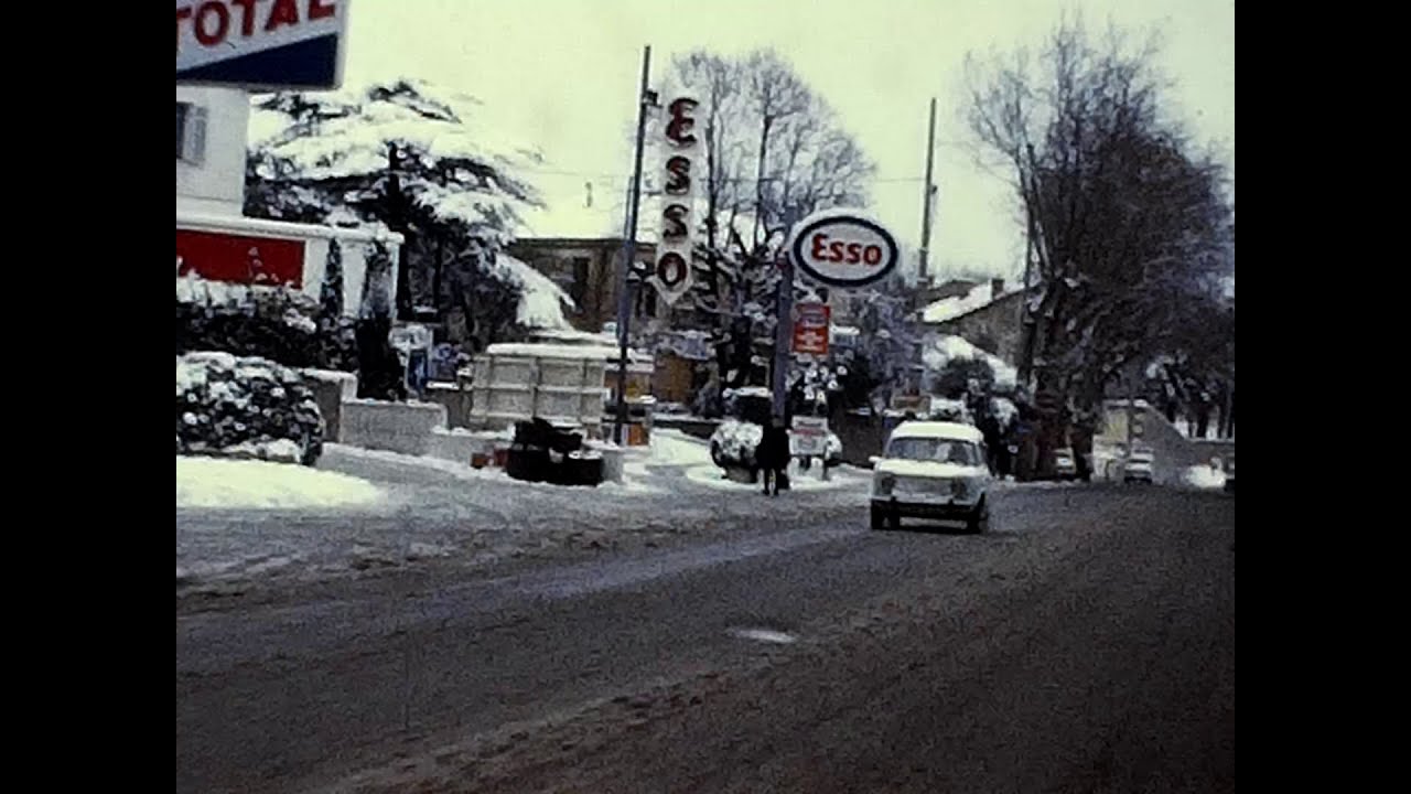 Antibes sous la neige, hiver 1971