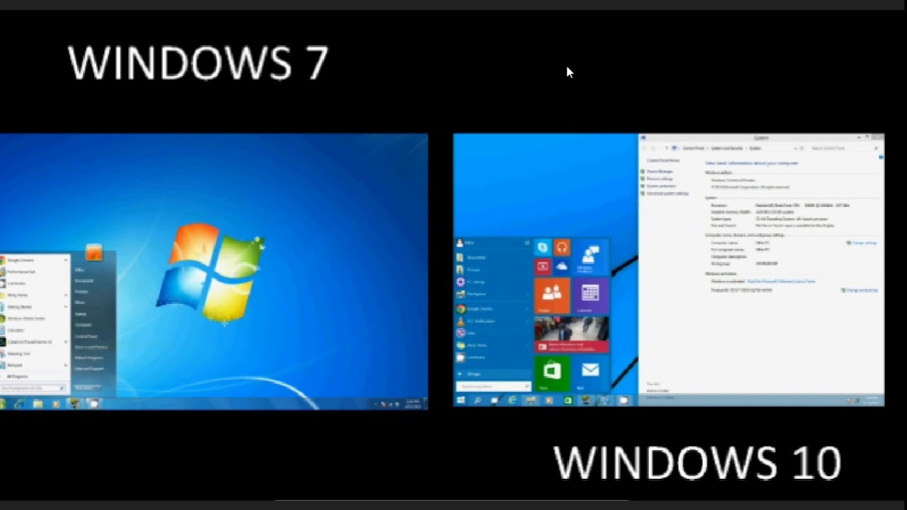 Windows 7 Vs Windows 10 2018