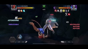 MCoC tigra vs 7*r3 gorr on node 42 (one eye open, make a stand)