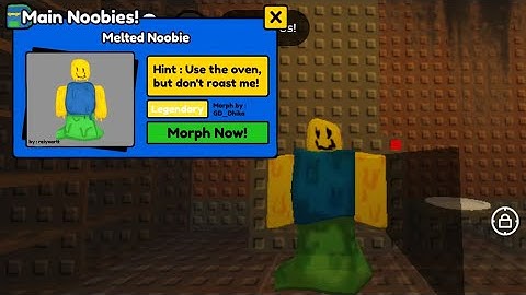 How To Get Melted Noobie | Find The Noobies Morph