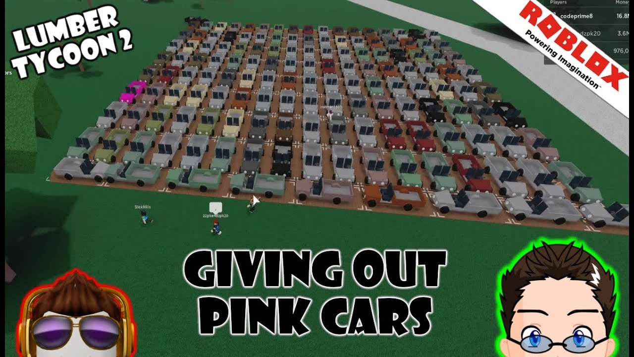 Roblox Lumber Tycoon 2 Giving Out Pink Cars Youtube - roblox lumber tycoon 2 the power transfer failed youtube