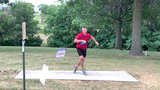 Ricky Wysocki Slow Motion drive form August 20, 2022 Des Moines Challenge Hole 1