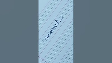 write month name March / improve handwriting / writing practice #shorts