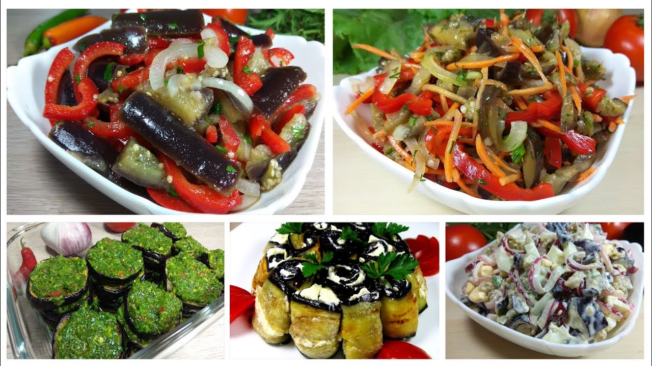 5 Простых Блюд из БАКЛАЖАНОВ На Любой Вкус / Eggplant recipes YouTube