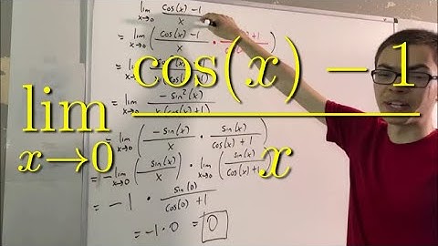 Limit of (cosx - 1)/x as x approaches zero (ILIEKMATHPHYSICS)