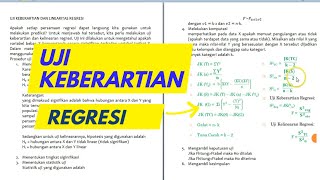 Regression Significance Test - Statistics